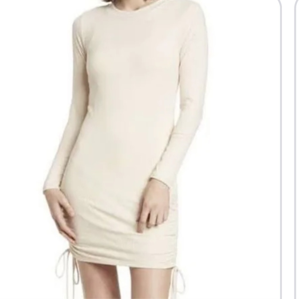 Abound Ribbed Long Sleeve Rain Check dress. Detachable lining. NWT. Size small